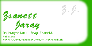 zsanett jaray business card